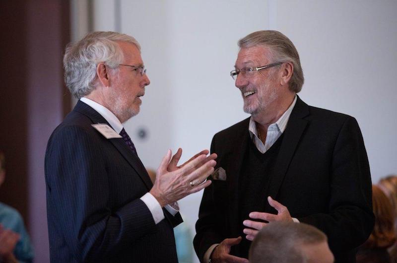 John Madison '75 and Chancellor Telfer