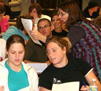 Students Discussing With Each Other at an Event