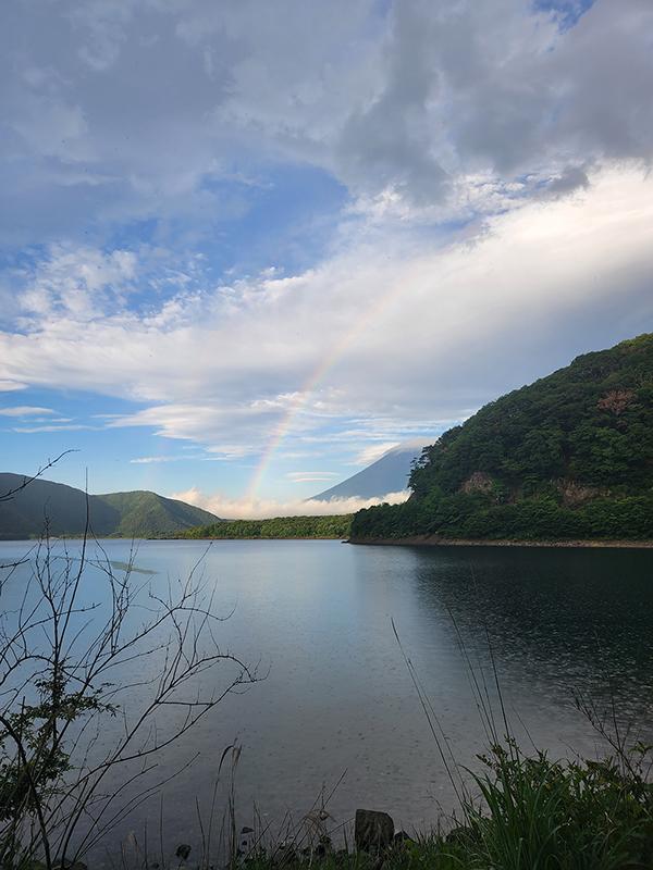 Rainbow over Mt. Fiji